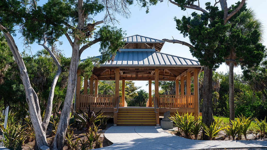 The gazebo-style pavilion at Joan M. Durante Park just had a $138,000 facelift as the base of the structure was mostly replaced.