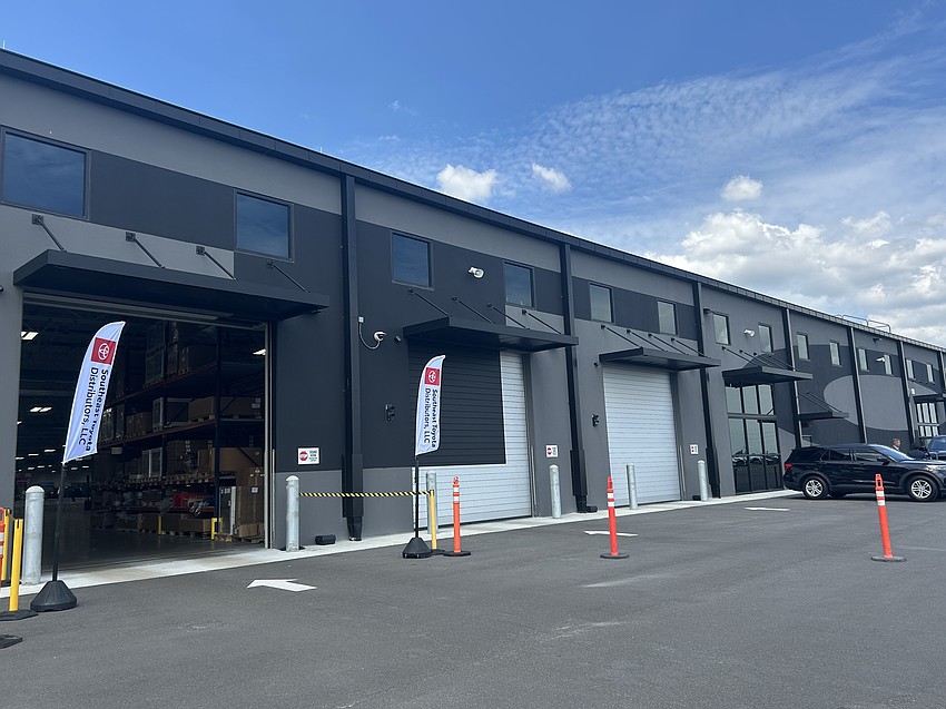 Southeast Toyota Distributors at 8975 Dave Rawls Blvd. on Jacksonville’s Northside comprises seven buildings for processing and distribution of vehicles to 178 dealers in Florida, Alabama, Georgia, North Carolina and South Carolina.