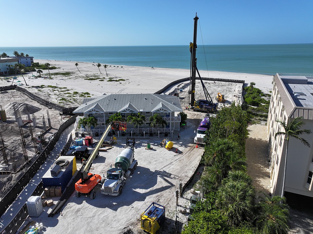 Construction has started on the rebuilding of Kimball Lodge on Sanibel Island.