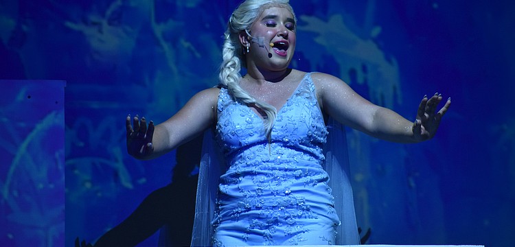 Emma Mandzick, a senior at Lakewood Ranch High School, plays Elsa and also choreographed the whole show for "Frozen."