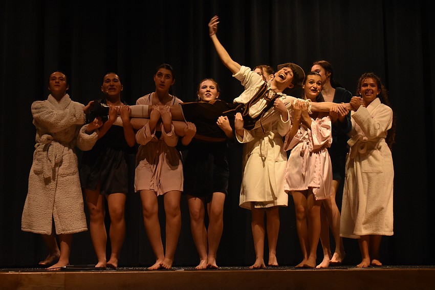 David DuJardin, a senior, plays King Agnaar and Oaken in 