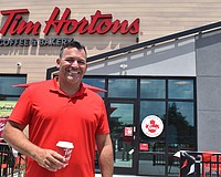 Sarasota's Axel Neff is glad to welcome community members who are both familiar and unfamiliar with Tim Horton's brand to bond over food and coffee.