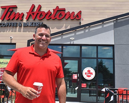 Sarasota's Axel Neff is glad to welcome community members who are both familiar and unfamiliar with Tim Horton's brand to bond over food and coffee.