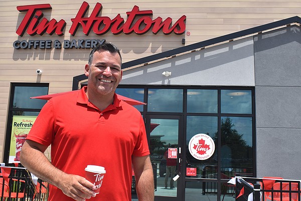 Sarasota's Axel Neff is glad to welcome community members who are both familiar and unfamiliar with Tim Horton's brand to bond over food and coffee.