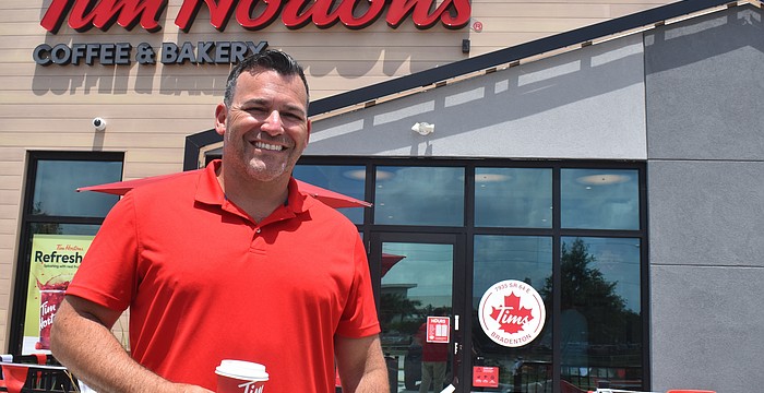 Sarasota's Axel Neff is glad to welcome community members who are both familiar and unfamiliar with Tim Horton's brand to bond over food and coffee.