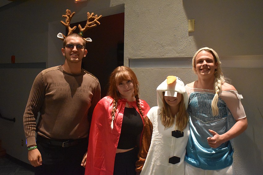 Sawyer Girgis, Gabriella Cruz, Alex Bennettson and Carter Hasbrouck attend 