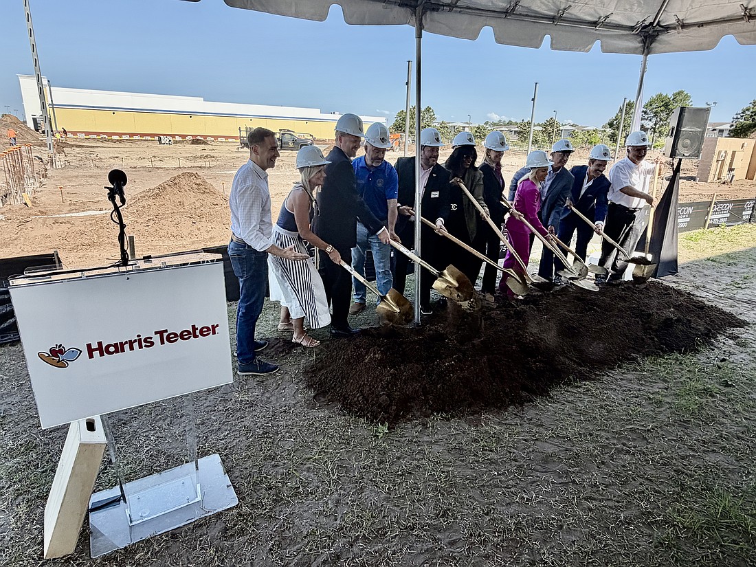 Harris Teeter ceremonially broke ground April 24 in the Atlantic North shopping center in East Arlington. The company said it expects to open the store in spring 2027.
