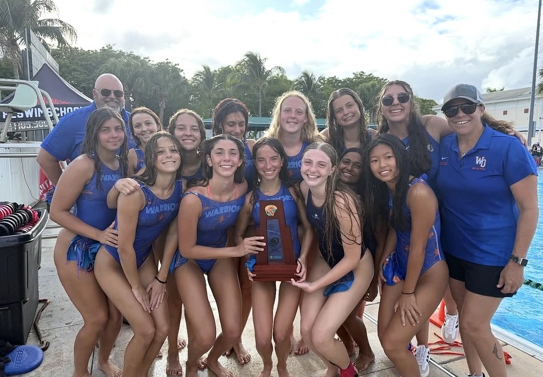 West Orange High girls water polo team won the 2026 Regional Championship.
