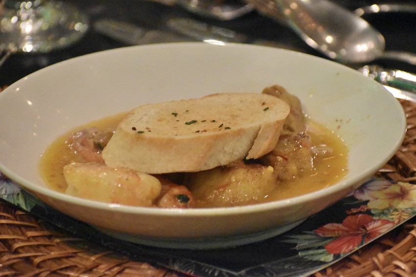 The meals that participants had the chance to enjoy included a seafood dish.