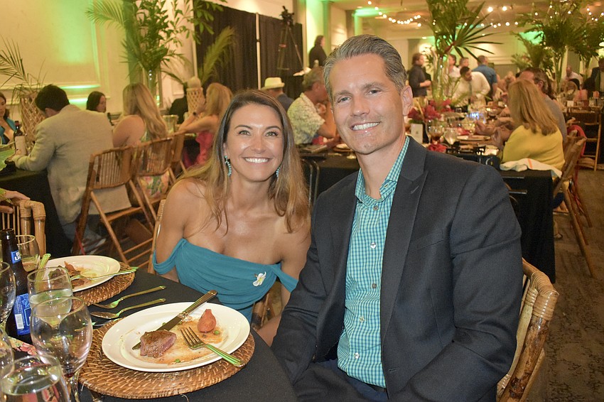 Star Connor and her husband, Superintendent of Schools Terry Connor enjoy the meal.