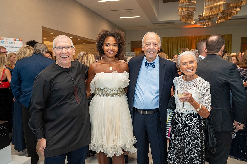 Davis and Senja Levy with Michael and Faith Goldman