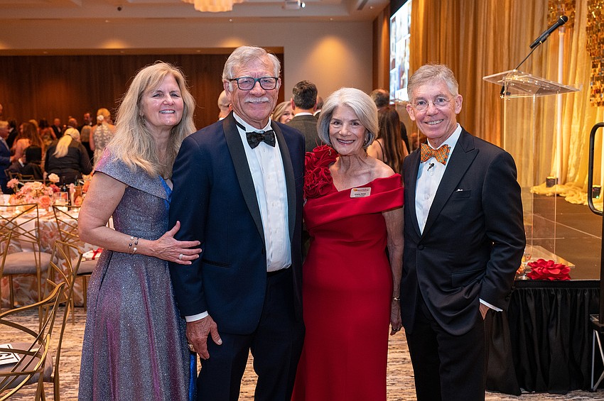 Libby and Jack Bispham, Kristine Nickel and Co-chair Matt Walsh