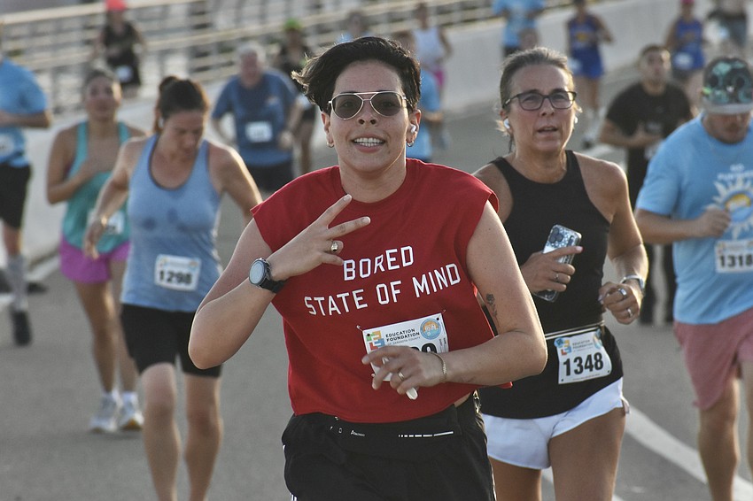 Mirfed Perez heads up the Ringling Bridge