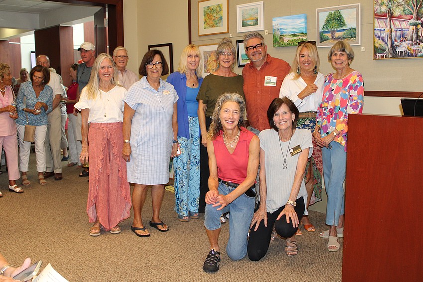 The featured artists at Longboat Key's 10th annual Town Hall artists' reception and exhibition are Lynn Armstrong Coffin, Kimberly Graham, Barbara Jendrysik, Jen Kroeger, Marie Therese Lacroix, Pat Lundy, Cheryl Moody, Collin Rowland and Madeline Wikler.