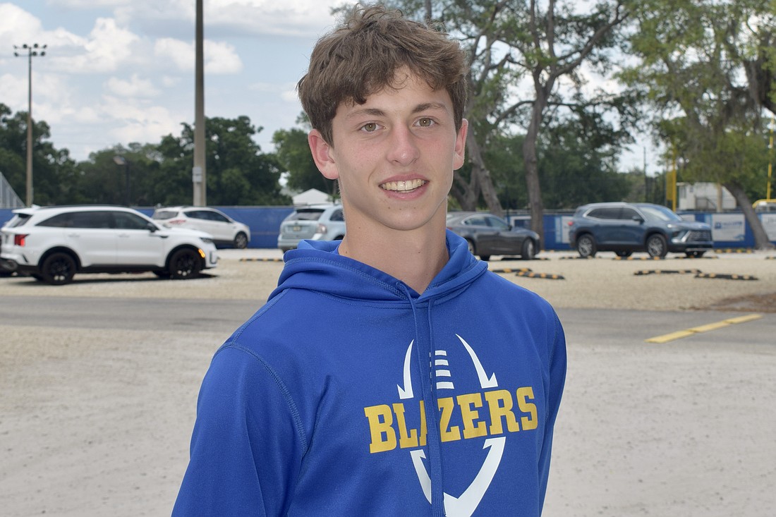 Cale Zeltwanger has been with the Blazers' boys volleyball program since its inception ahead of the 2024 season.