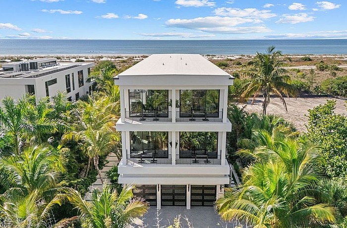 The home at 171 Whittier Drive sold for $15.8 million. Built in 2023, it has five bedrooms, five-and-a-half baths, a pool and 6,367 square feet of living area.
