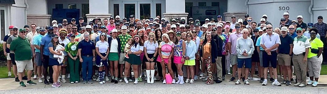 Participants and volunteers at the fifth annual Joe Rizzo Memorial Golf Classic at Grand Haven Golf Club. Courtesy photo