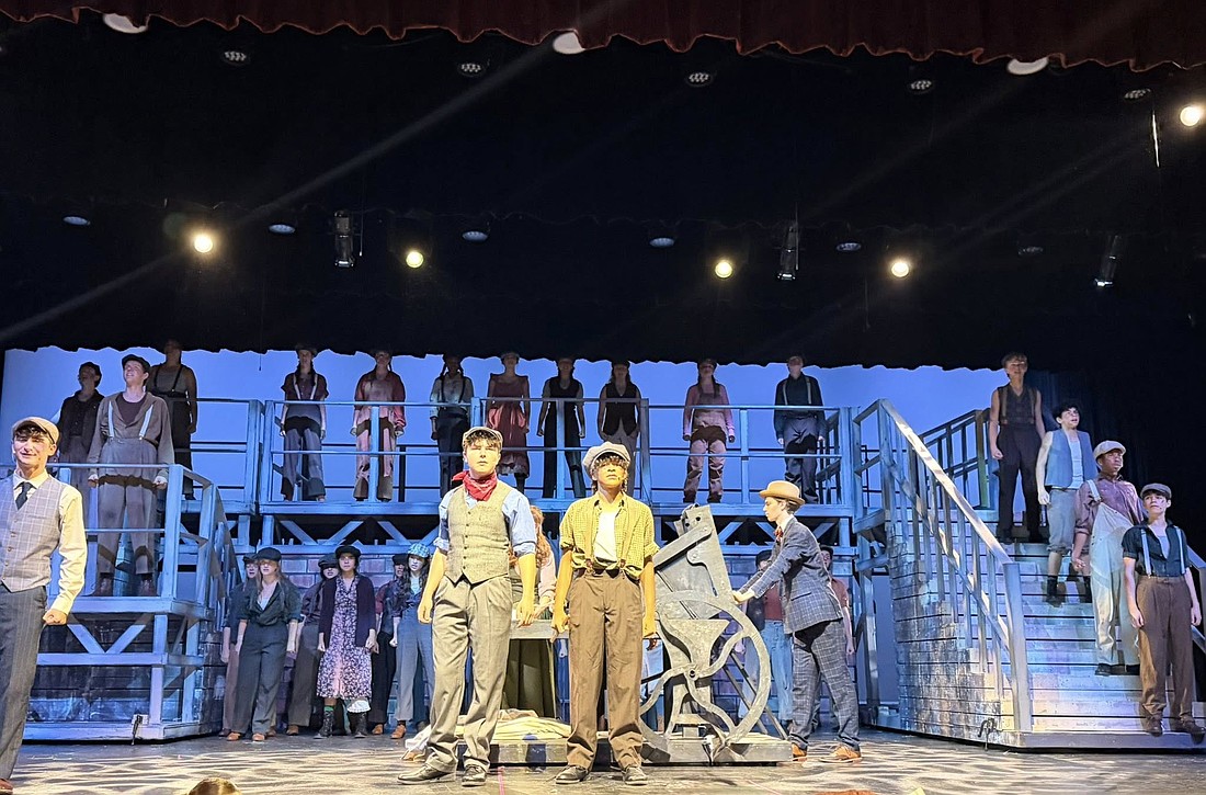 Students rehearse as the musical's opening day approaches.