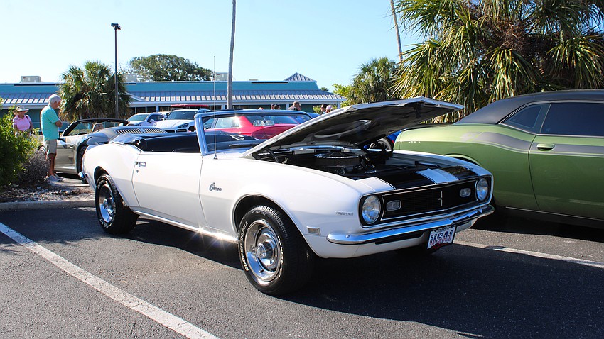Longboaters brought out everything from 2025 cars to classics like this Camaro 350 at the island's first Cops, Cars and Coffee meetup April 25 at Whitney Plaza.