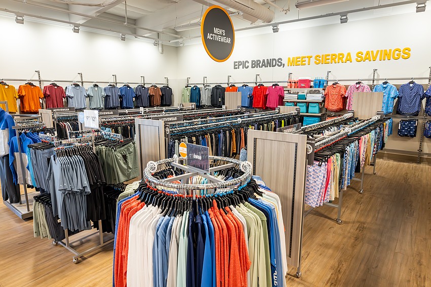 Sierra active and outdoor-gear store sells activewear, camping, fishing, home décor, pet gear, sandals and watersports items. Brand names include The North Face, Carhartt, Born, Smartwool, Altra, Sorel, Merrell and Keen.