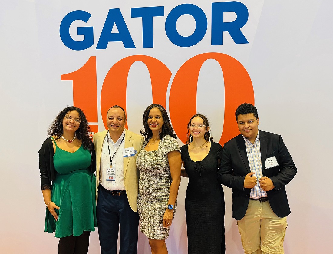 Erick Palacios (second from left) and his family. Courtesy photo