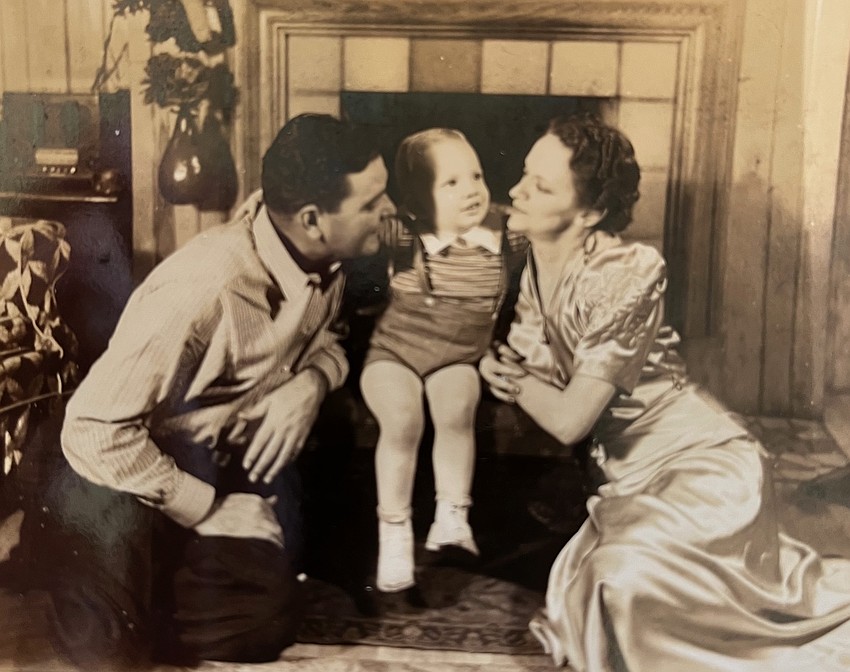 A young John Nabers was photographed with his parents, Albert and Lou Nabers, prior to their move to Windermere.