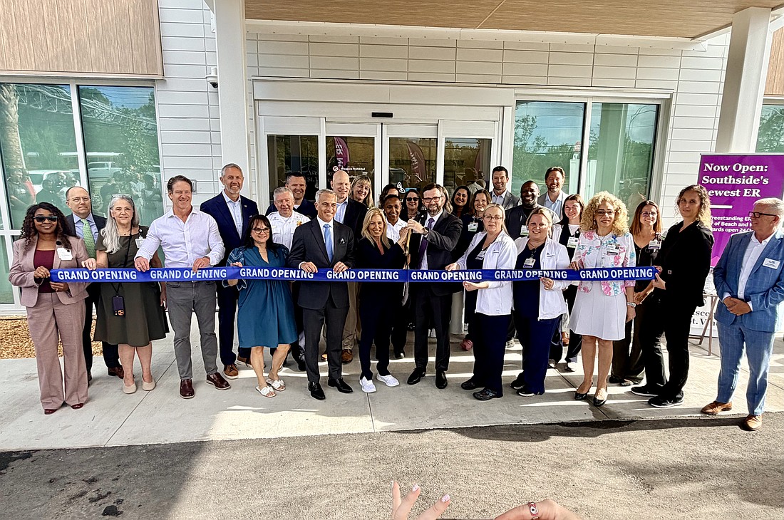 Jacksonville Mayor Donna Deegan, City Council members and hospital staff open Ascension St. Vincent’s new emergency room at 12525 Beach Blvd. during a ribbon-cutting ceremony April 28, 2026.