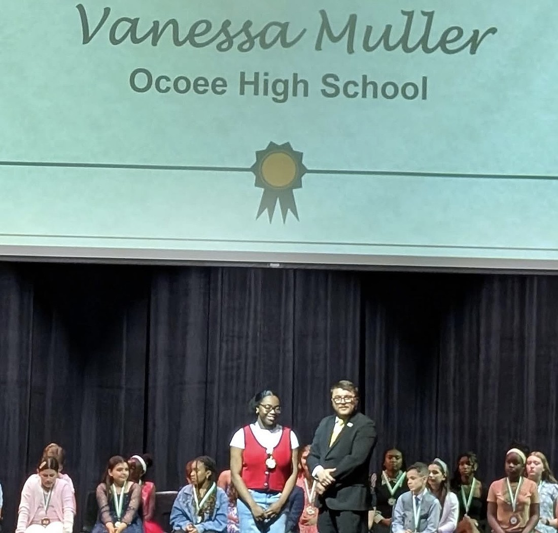 Ocoee High's Vanessa Muller received the West Orange Chamber of Commerce's 2026 SOAR Award.