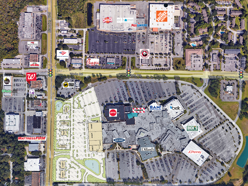 The Home Depot at 1919 Wells Road, Orange Park, sits on 11 acres and was built in 1992.
