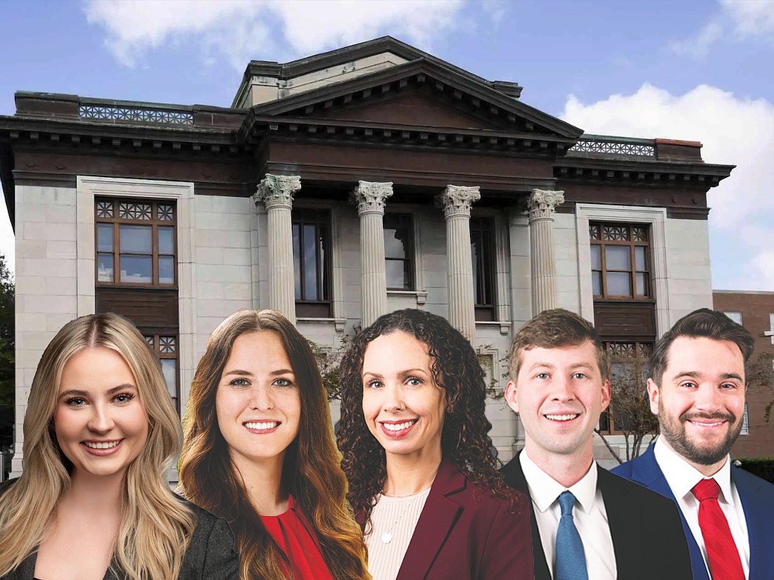 From left, Sarah Byres, Taylor Collins, Jennifer Griffis, James McCauley and William Weber.