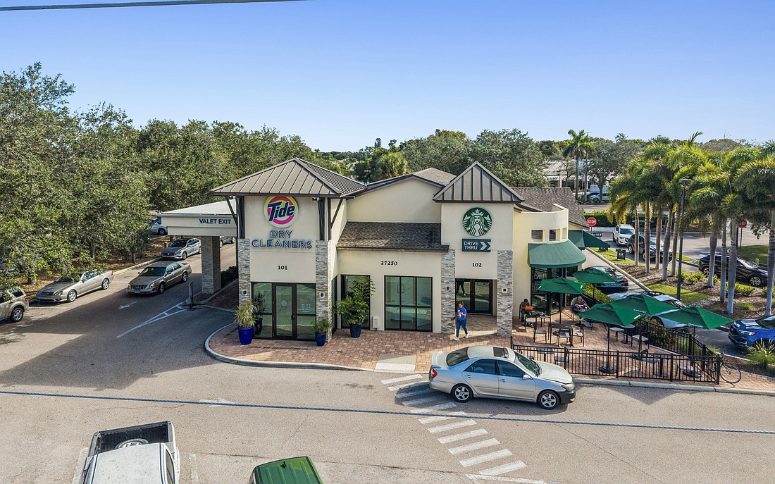 A two-tenant retail center at 27250 Bay Landing Drive in Bonita Springs sold for $3.82 million.