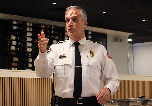 Longboat Key Fire Rescue Chief Paul Dezzi explains how robust community education contributes to the island's success in responding to cardiac distress calls. He touched on response times, disaster response and more at the April 30 meeting of the Kiwanis Club of Longboat Key.