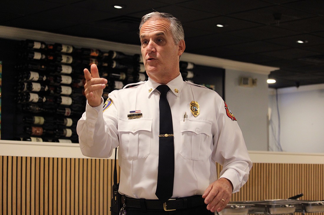 Longboat Key Fire Rescue Chief Paul Dezzi explains how robust community education contributes to the island's success in responding to cardiac distress calls. He touched on response times, disaster response and more at the April 30 meeting of the Kiwanis Club of Longboat Key.