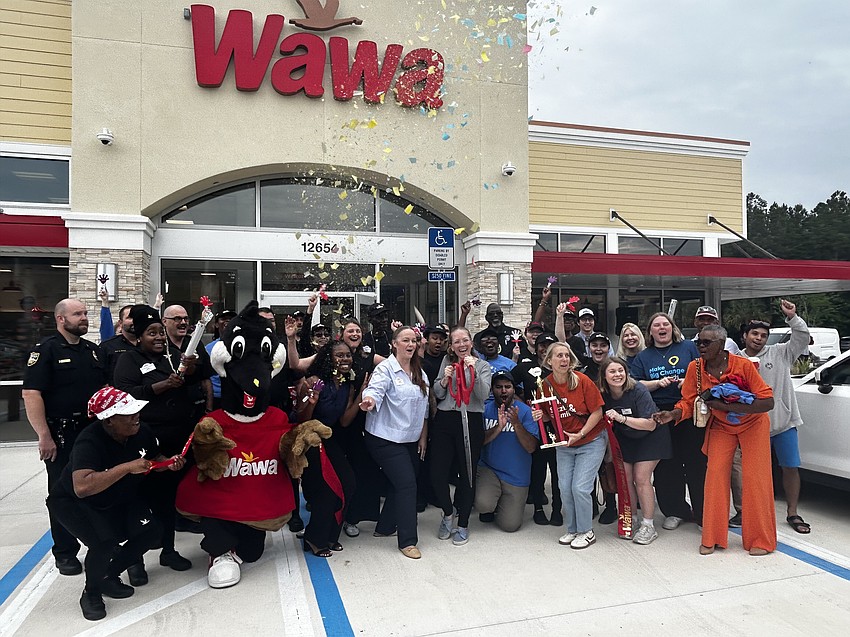 Wawa held a grand opening celebration April 30, 2026, for its new convenience store and gas station at 12654 Pecan Park Road, east of the Amazon Fulfillment Center.