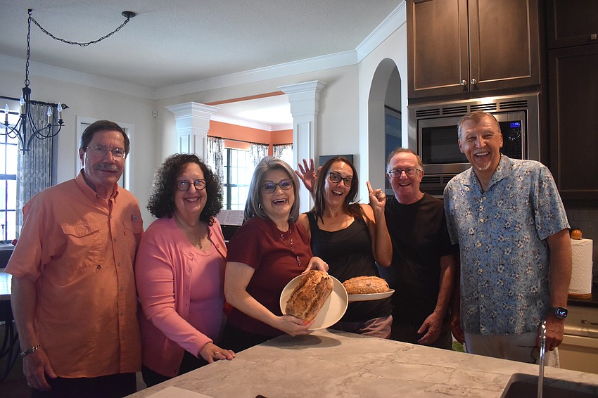 Marty and Linda Hawkins, Camille Piccininni, Erica Calka, Bob Berman and David Wiegand all have a passion for sourdough making and hope to connect with others who share that common interest.