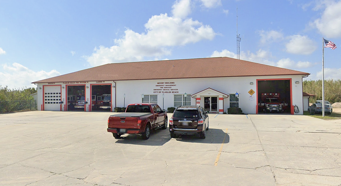 The Flagler Beach Fire Station at 320 S. Flagler Ave. Photo courtesy of Google Maps