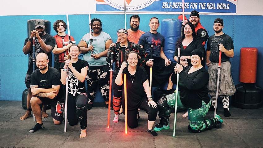 Members of the Florida chapter of The Saber Legion. Members of the Florida chapter of The Saber Legion.
