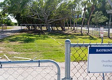 An overflow parking lot with 10 spots is open during the day at Bayfront Park accessible via Gulf of Mexico Drive.