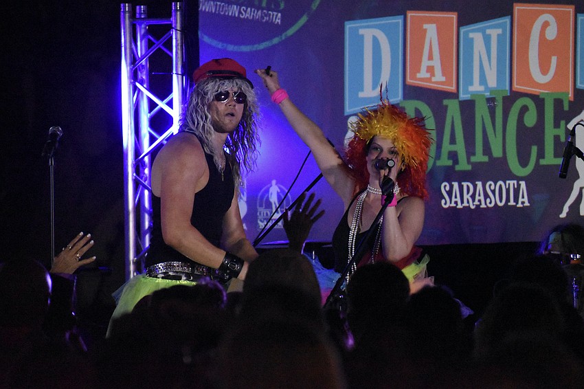 Freddie Sourbeck and Karli Klar perform with Careless Whisper.