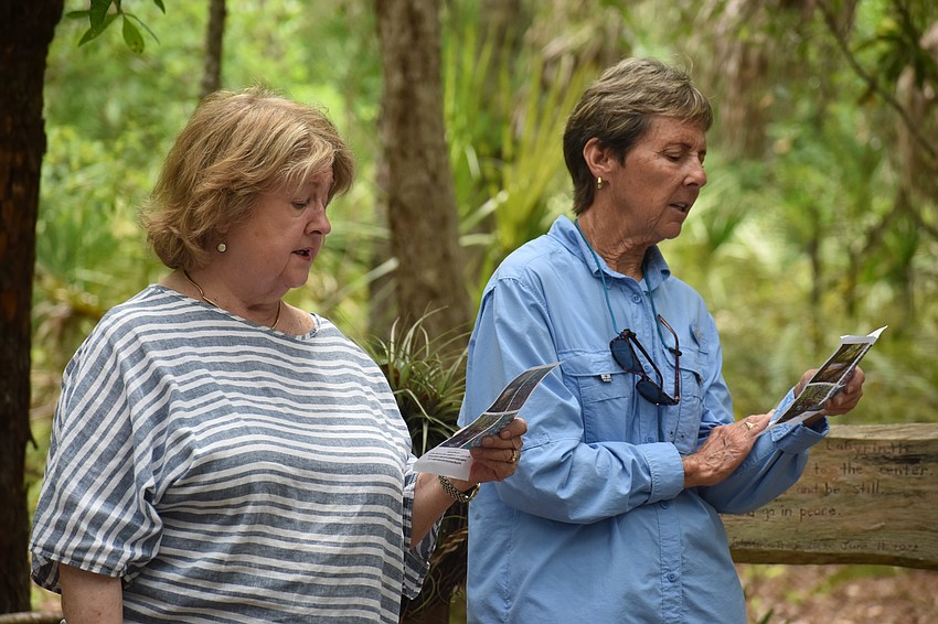 Sally Schoeffel and Joyce Giberti are among the attendees to sing 