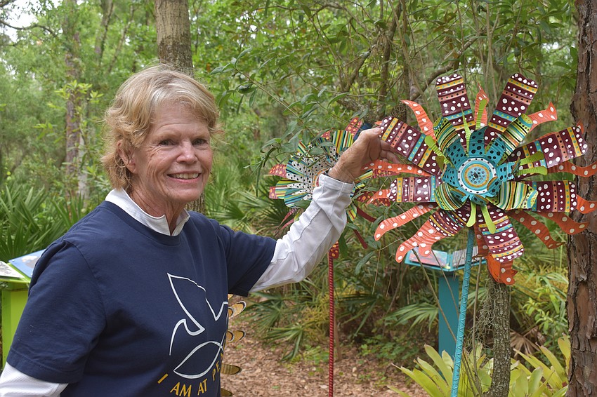 Jamie Reagan, director of the Peaceful Path, encourages community members to continue to find peace in their hearts through spending time in nature.