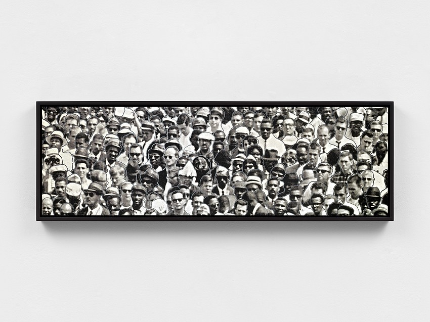 Hank Willis Thomas’ “Silver Lining B (Flash)” is on display at Sarasota Art Museum’s “Something Borrowed, Something New.”