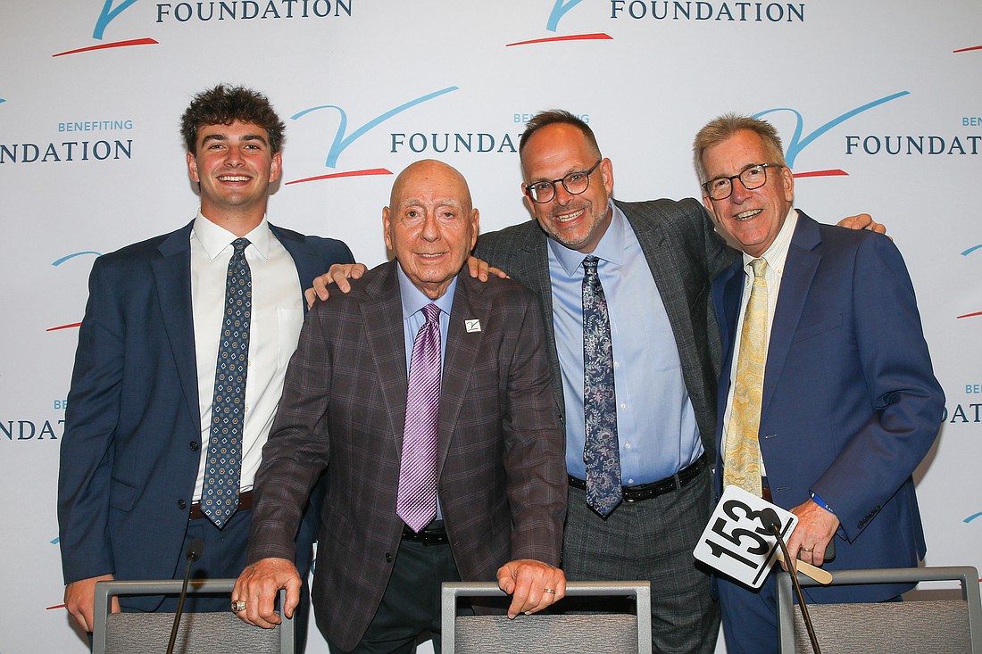 Joelson Krulewitz, Dick Vitale, Josh Krulewitz and Mike Soltys