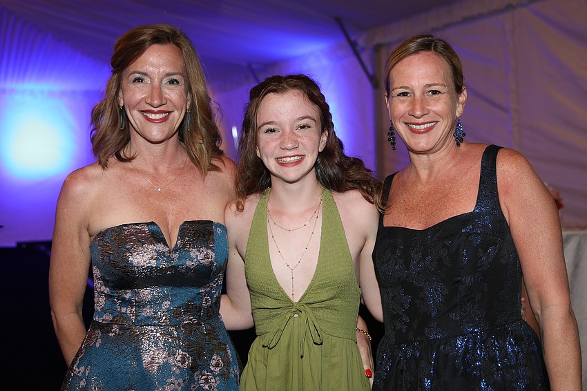Sisters Heather and Holly Hindin celebrate their daughter/niece and All-Courageous Kid Harper Harrell with a night at the Ritz.