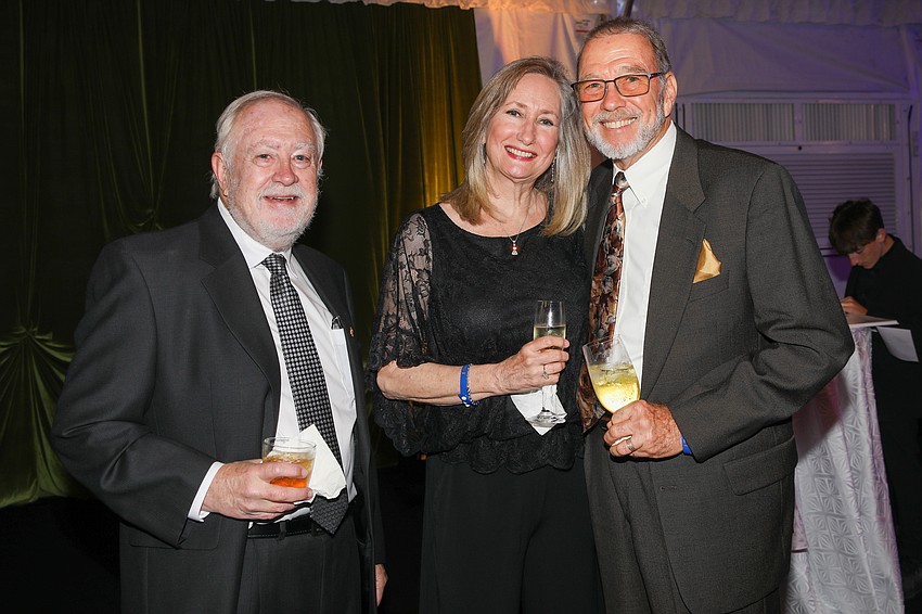 Rex Jensen with Leigh and Bob Simons.