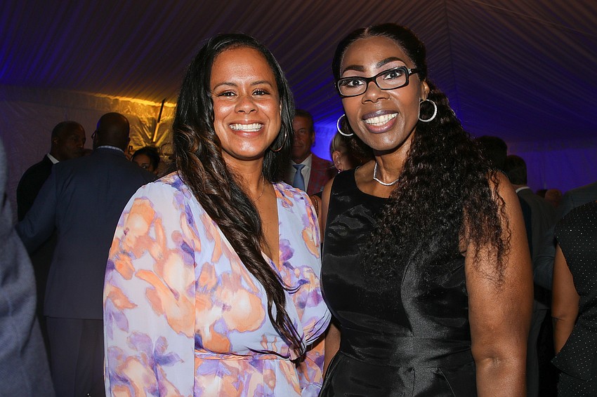 These moms have something huge in common: boys who are part of the Dick Vitale All-Courageous Kids. Pauline McLaurin and LaShina Lewis catch up during the VIP event.