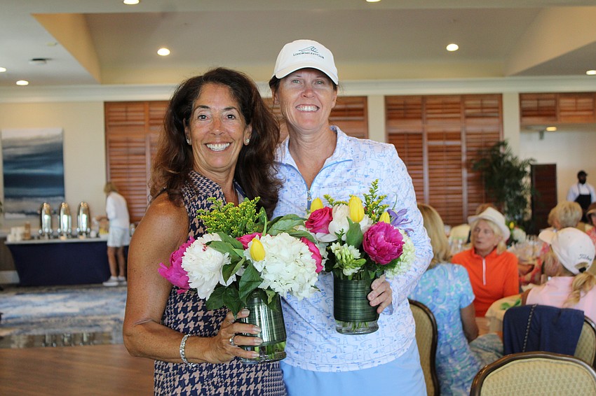 Lisa Tyson and Katrina West ring in spring with the Women's Golf Association.