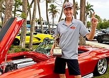 At his first time participating in Corevettes on the Circle, newcomer Bob Hanstra took home the award for Best in Show. Car enthusiasts brought 150 Corvettes of all sorts of years, models and colors for the May 2 car show on St. Armands Circle.