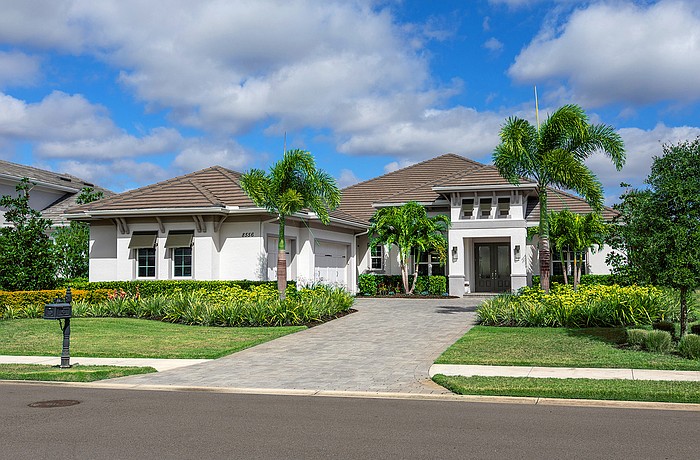 This Lake Club home at 8556 Pavia Way sold for $2.6 million. Built in 2022, it has four bedrooms, four baths, a pool and 3,734 square feet of living area.