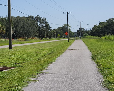 Circus Trail currently runs along the east side of Circus Boulevard before crossing over the road to the east and then back again.